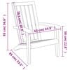 vidaXL Garden Adirondack Chair Light Brown Polypropylene