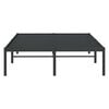 vidaXL Metal Bed Frame without Mattress Black 135x190cm