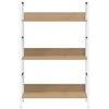 vidaXL 3-Layer Book Shelf Oak 60x27.6x90.5 cm Engineered Wood