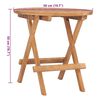 vidaXL 3 Piece Folding Outdoor Dining Set with Cushion Solid Teak Wood