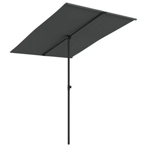 vidaXL Garden Parasol with Aluminium Pole 2x1.5 m Anthracite