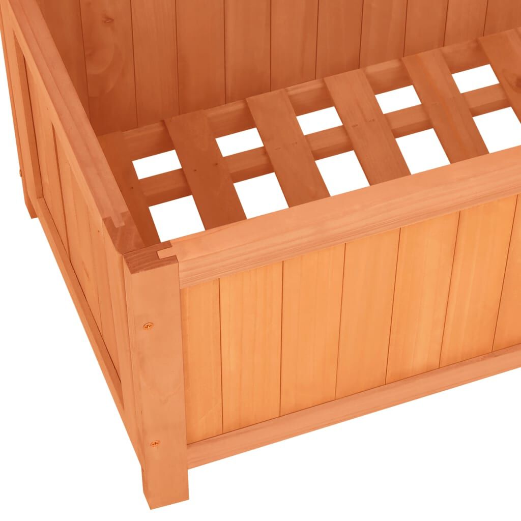 vidaXL Garden Trellis Planter Brown 70x30x135 cm Solid Firwood
