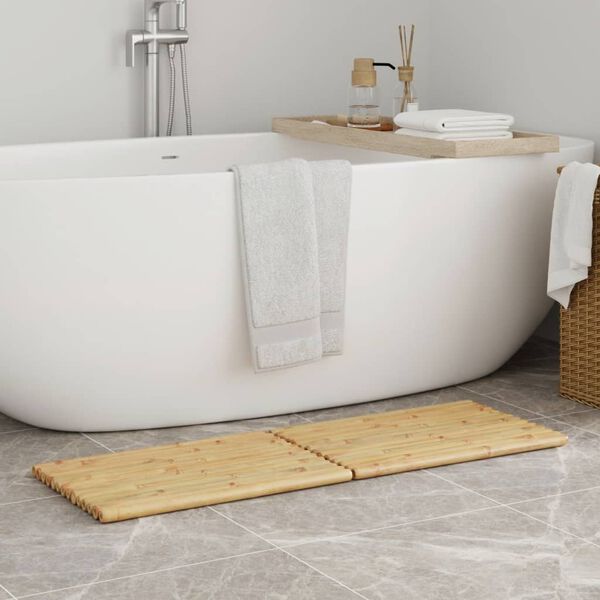 vidaXL Bath Mats 2 pcs 50x35 cm Bamboo