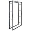 vidaXL Firewood Rack Black 80x25x150 cm Steel