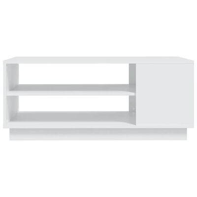 vidaXL Coffee Table White 102x55x43 cm Engineered Wood