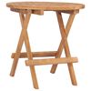 vidaXL 3 Piece Folding Outdoor Dining Set with Cushion Solid Wood Teak
