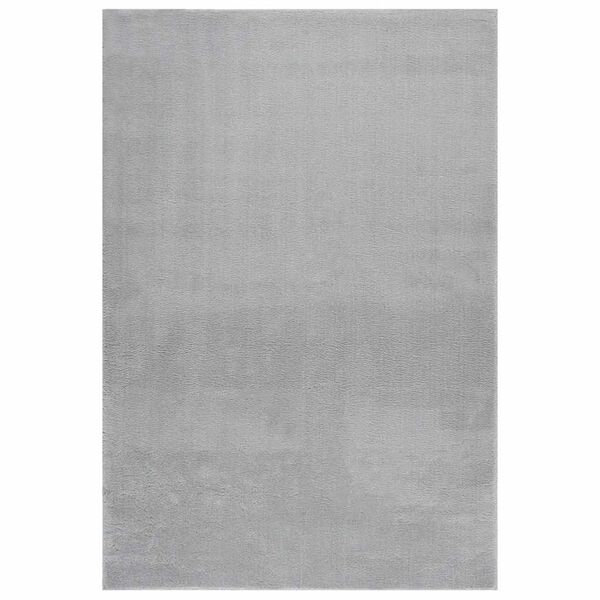 vidaXL Washable Rug Soft Shaggy Grey 160x230 cm Anti Slip