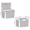 vidaXL Garden Storage Box Anthracite 125 L PP