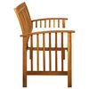 vidaXL Garden Bench with Cushion 147 cm Solid Acacia Wood