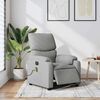 vidaXL Electric Massage Recliner Chair Light Grey Fabric