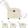 vidaXL Electric Recliner Chair Cream Faux Leather