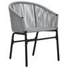 vidaXL Garden Chairs 2 pcs Anthracite PE Rattan