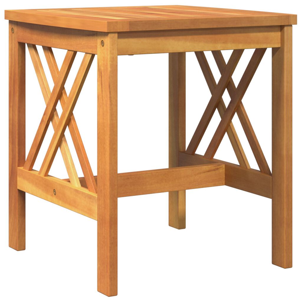 vidaXL Garden Side Table Brown 45x45x50 cm Solid Acacia Wood