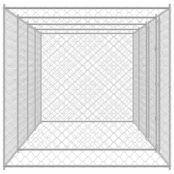 Dog Cage Silver 600 x 200 x 200 cm Galvanised Steel