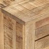 vidaXL TV Cabinet 110x30x40 cm Rough Mango Wood