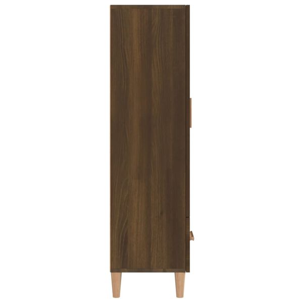 vidaXL Highboard Brown Oak 70x31x115 cm Engineered Wood