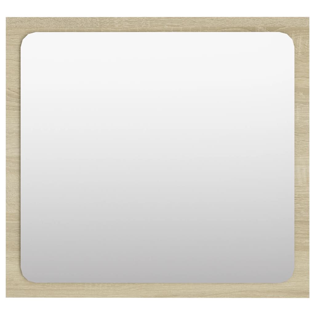 vidaXL Bathroom Mirror Sonoma Oak 40x1.5x37 cm Engineered Wood
