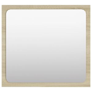 vidaXL Bathroom Mirror Sonoma Oak 40x1.5x37 cm Engineered Wood