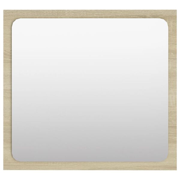 vidaXL Bathroom Mirror Sonoma Oak 40x1.5x37 cm Engineered Wood