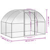 vidaXL Outdoor Chicken Coop 3x2x2 m Galvanised Steel