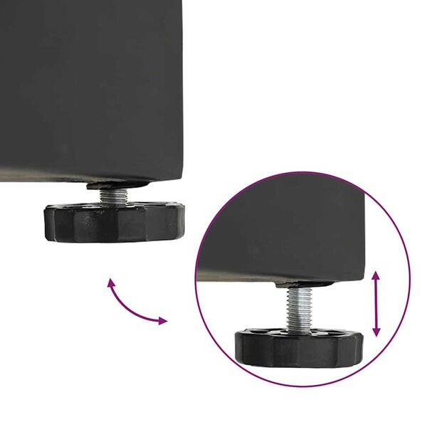 vidaXL Outdoor Umbrella Bases Black 45 x 45 x 31.5 cm Steel, Concrete