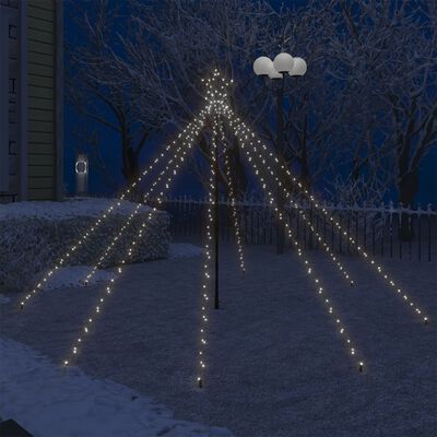 vidaXL LED Christmas Waterfall Tree Lights Indoor Outdoor 400 LEDs 2,5 m