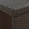 vidaXL 5 Piece Garden Bar Set with Cushions Poly Rattan Brown