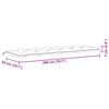vidaXL Garden Bench Cushions 2 pcs Melange Anthracite 200x50x7 cm Fabric