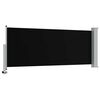 vidaXL Patio Retractable Side Awning 100 x 300 cm Black