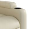 vidaXL Electric Stand up Massage Recliner Chair Cream Faux Leather