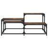 vidaXL Coffee Table Smoked Oak 87.5x87.5x40 cm Engineered Wood