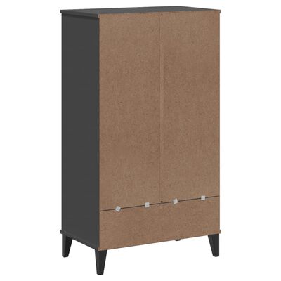 vidaXL Shoe Cabinet VIKEN Anthracite Grey Engineered Wood