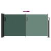 vidaXL Retractable Side Awning Dark Green 100x300 cm