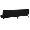vidaXL 2-Seater Sofa Bed Black Velvet