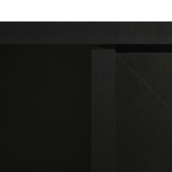 vidaXL Bathroom Mirror Cabinet Black 66x17x63 cm MDF