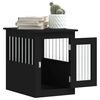 vidaXL Dog Crate Furniture Black 45x62x59 cm Engineered Wood