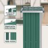 vidaXL Garden Shed Green 116x45x175 cm Galvanised Steel