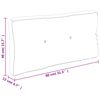 vidaXL Pallet Cushion Taupe 80x40x12 cm Fabric