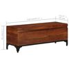 vidaXL Storage Trunk 110x35x41 cm Solid Acacia Wood