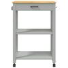 vidaXL Kitchen Trolley MONZA 60x40x90 cm Solid Wood Pine