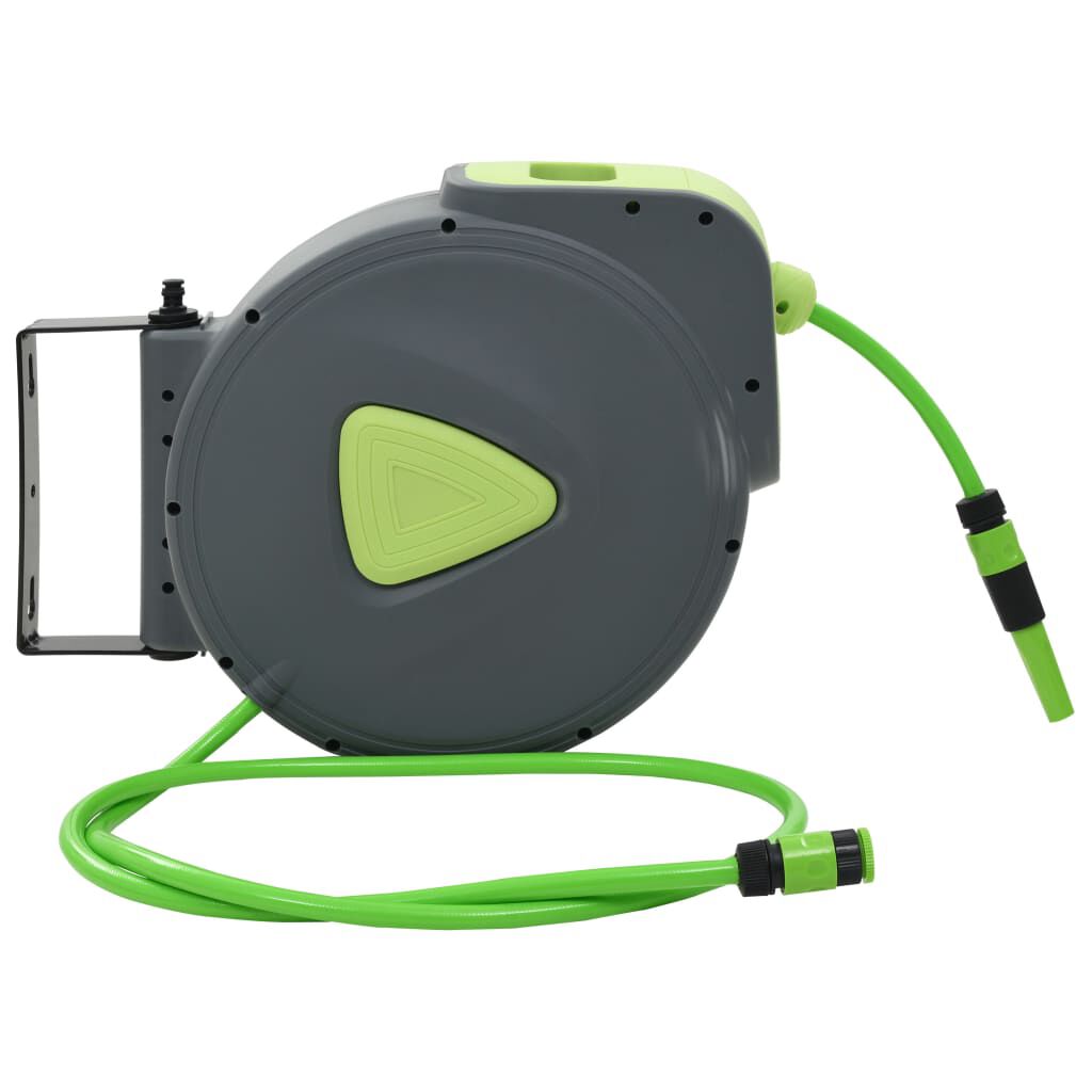 vidaXL Automatic Retractable Water Hose Reel Wall Mounted 30+2 m