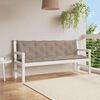 vidaXL Garden Bench Cushion Taupe 180x(50+50)x7cm Oxford Fabric