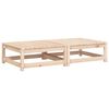 vidaXL Garden Footstools with Cushions 2 pcs Solid Wood Pine
