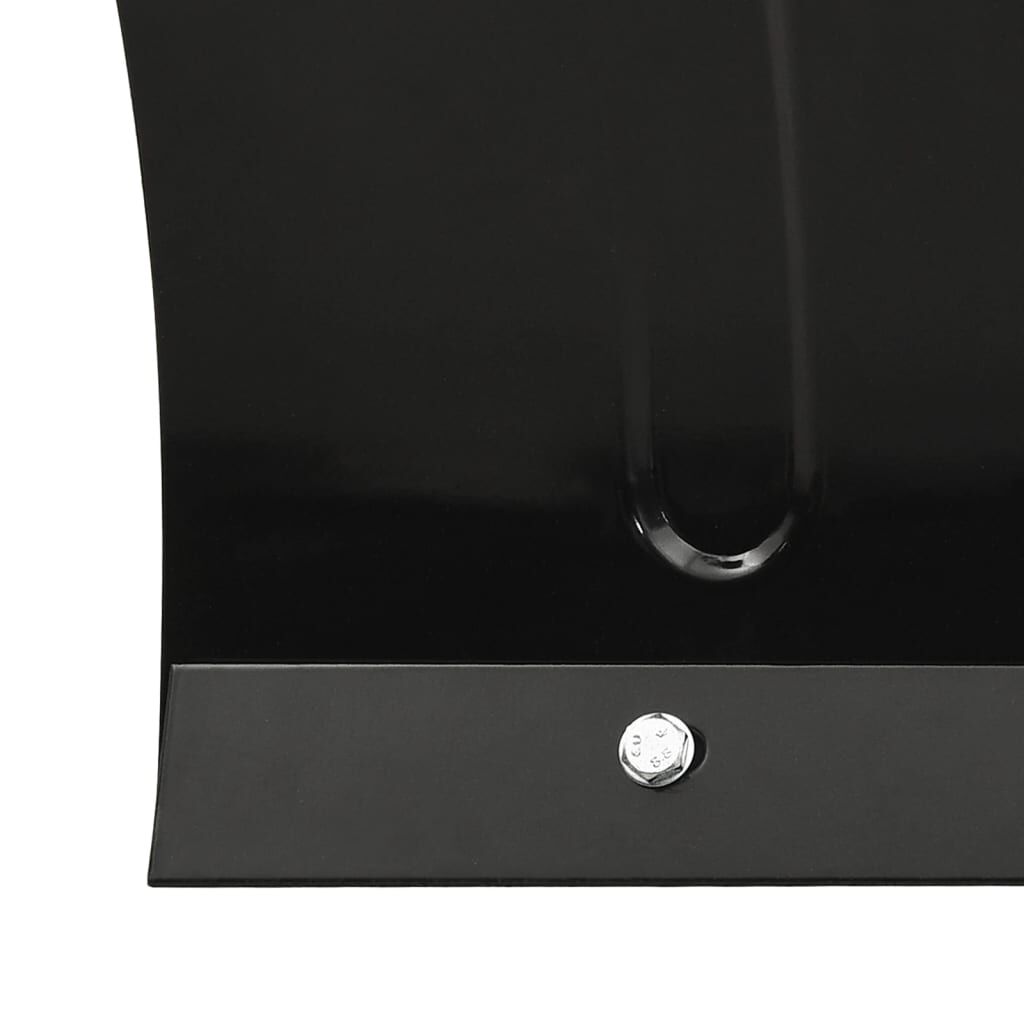vidaXL Snow Plough for Forklift 150x38 cm Black