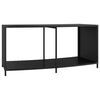 vidaXL Storage Shelves 2 pcs Black Poly Rattan