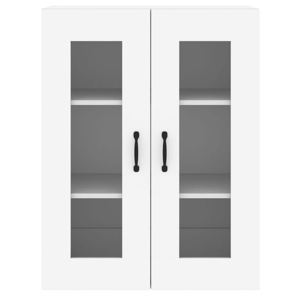 vidaXL Wall Mounted Cabinets 2 pcs White Engineered Wood