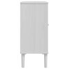 vidaXL Sideboard SENJA Rattan Look White 80x35x80 cm Solid Wood Pine