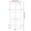 vidaXL Cleaning Trolley with Storage Basket Aluminium