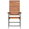 vidaXL 2 pcs Reclining Garden Chairs Solid Acacia Wood