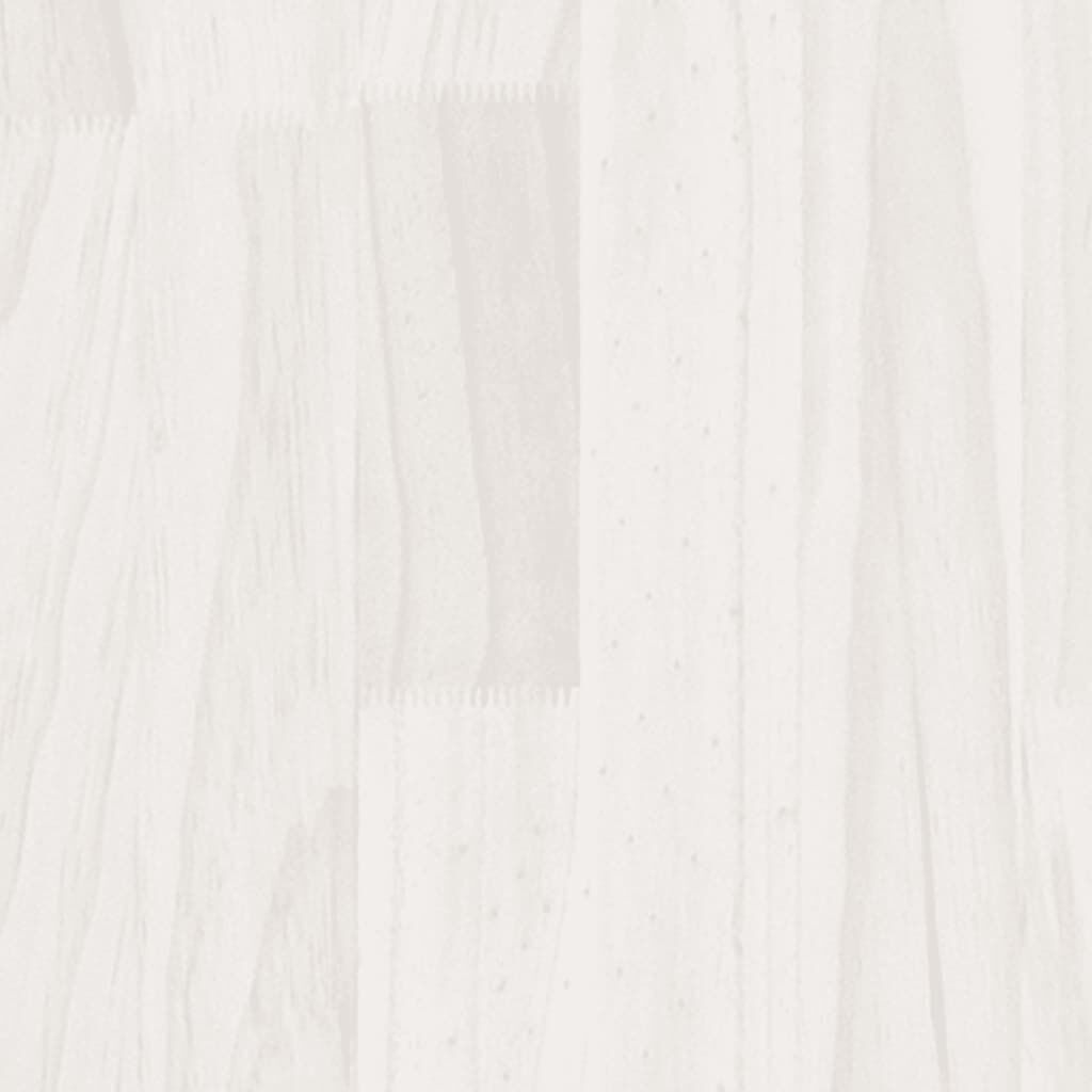 vidaXL Garden Planter White 70x31x70 cm Solid Pinewood
